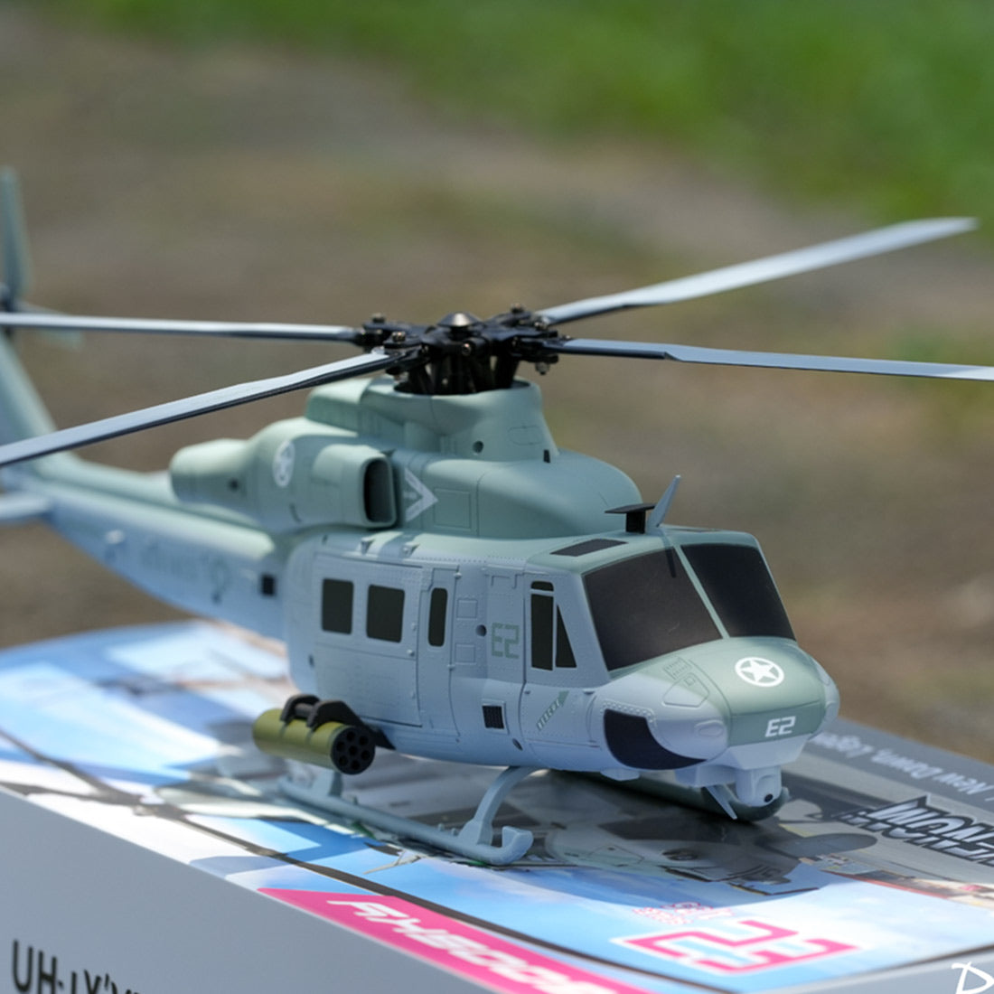 GOOSKY E2 UH-1Y 2.4G 6CH Dual Brushless RC Helicopter BNF / RTF with GTS Flight Control System 1:35 Scale - stirlingkit