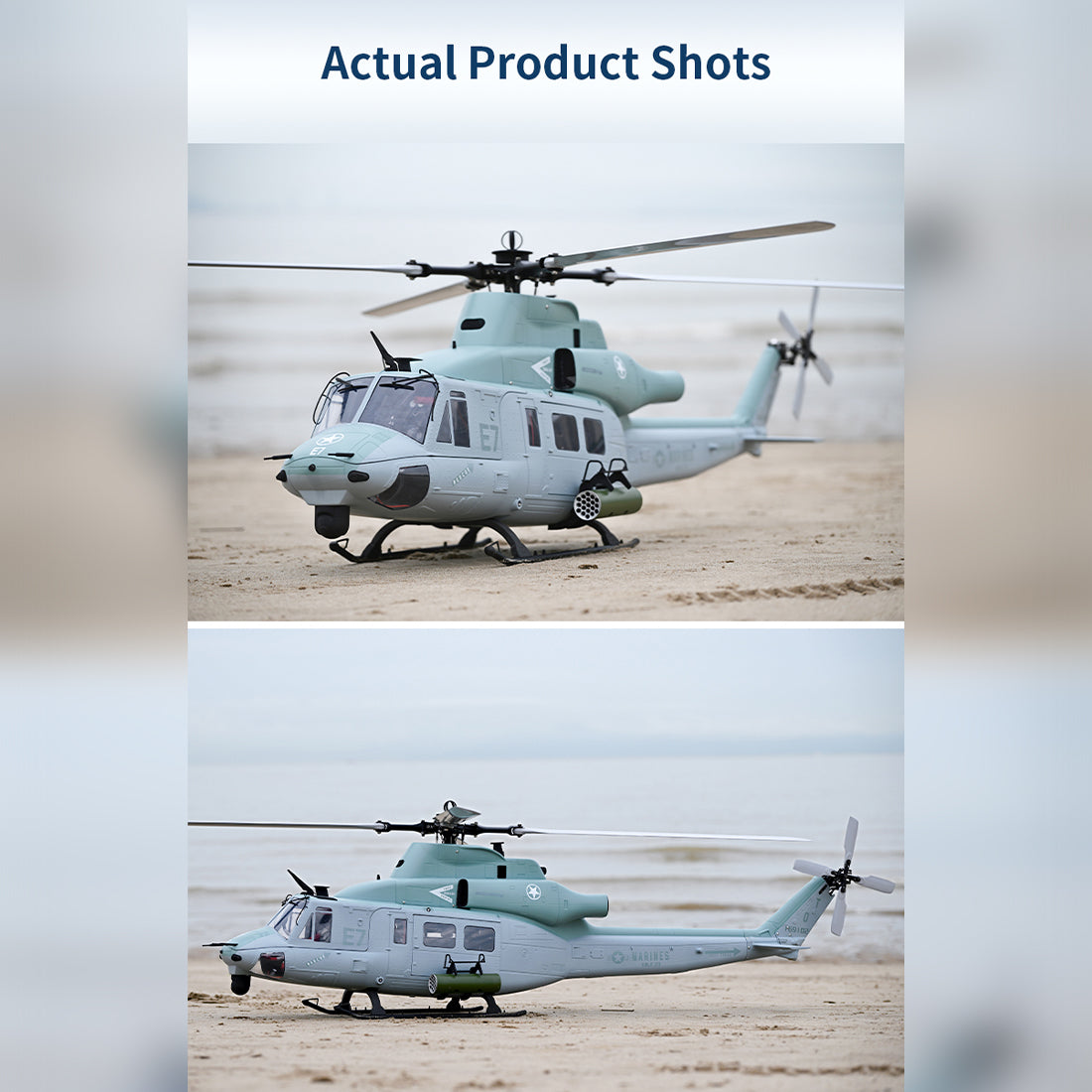 GOOSKY E7 UH-1Y Venom 700 Size Super Large Scale RC Helicopter 2.4G 6CH RC Heli Model - stirlingkit