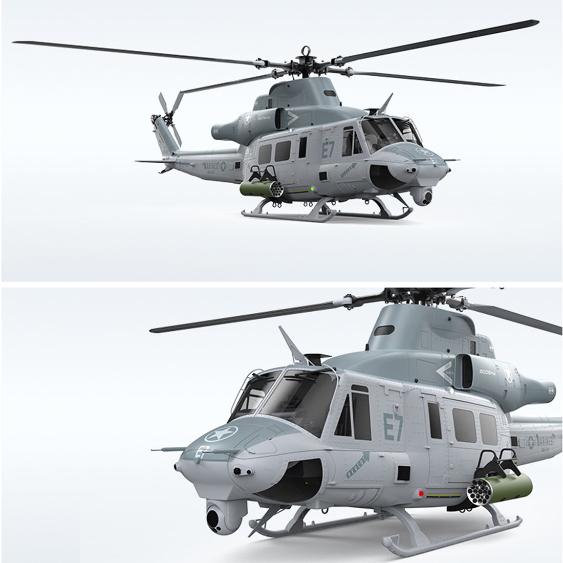 GOOSKY E7 UH-1Y Venom 700 Size Super Large Scale RC Helicopter 2.4G 6CH RC Heli Model - stirlingkit