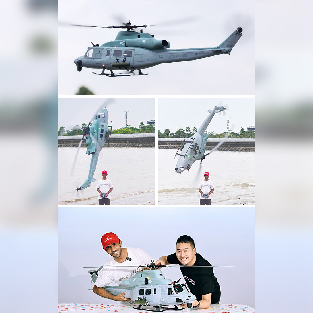 GOOSKY E7 UH-1Y dimension diagram 1888mm