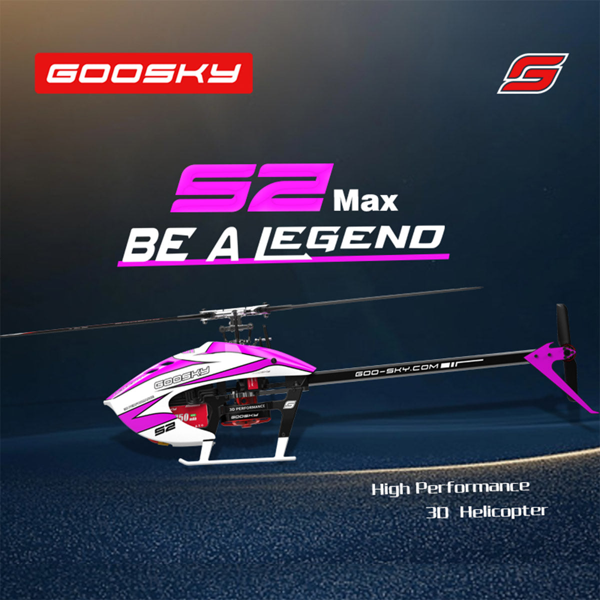 GOOSKY New Legend S2 MAX 2.4G 6CH 3D Stunt RC Helicopter Model RTF for Beginner - stirlingkit