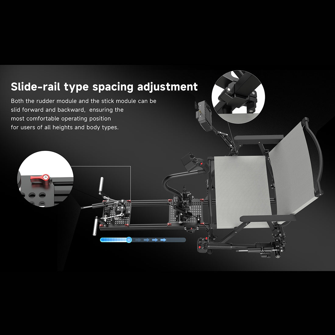 H17 CNC Metal Helicopter Flight Simulator Controller (17-Ch / EdgeTX) - stirlingkit