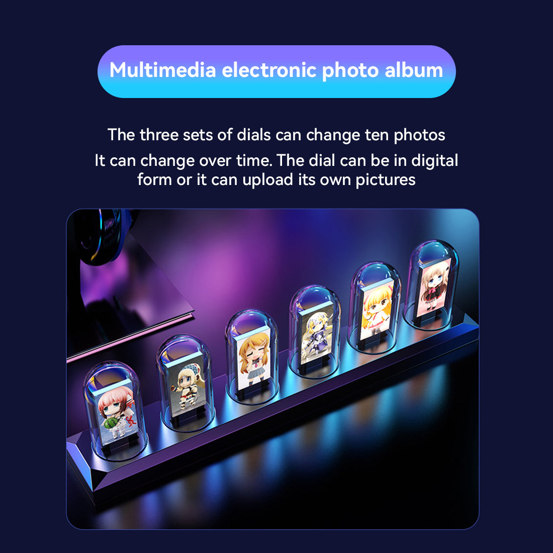 H402 Retro Nixie Tube Clock DIY Analog 6-Bit Digital Clock