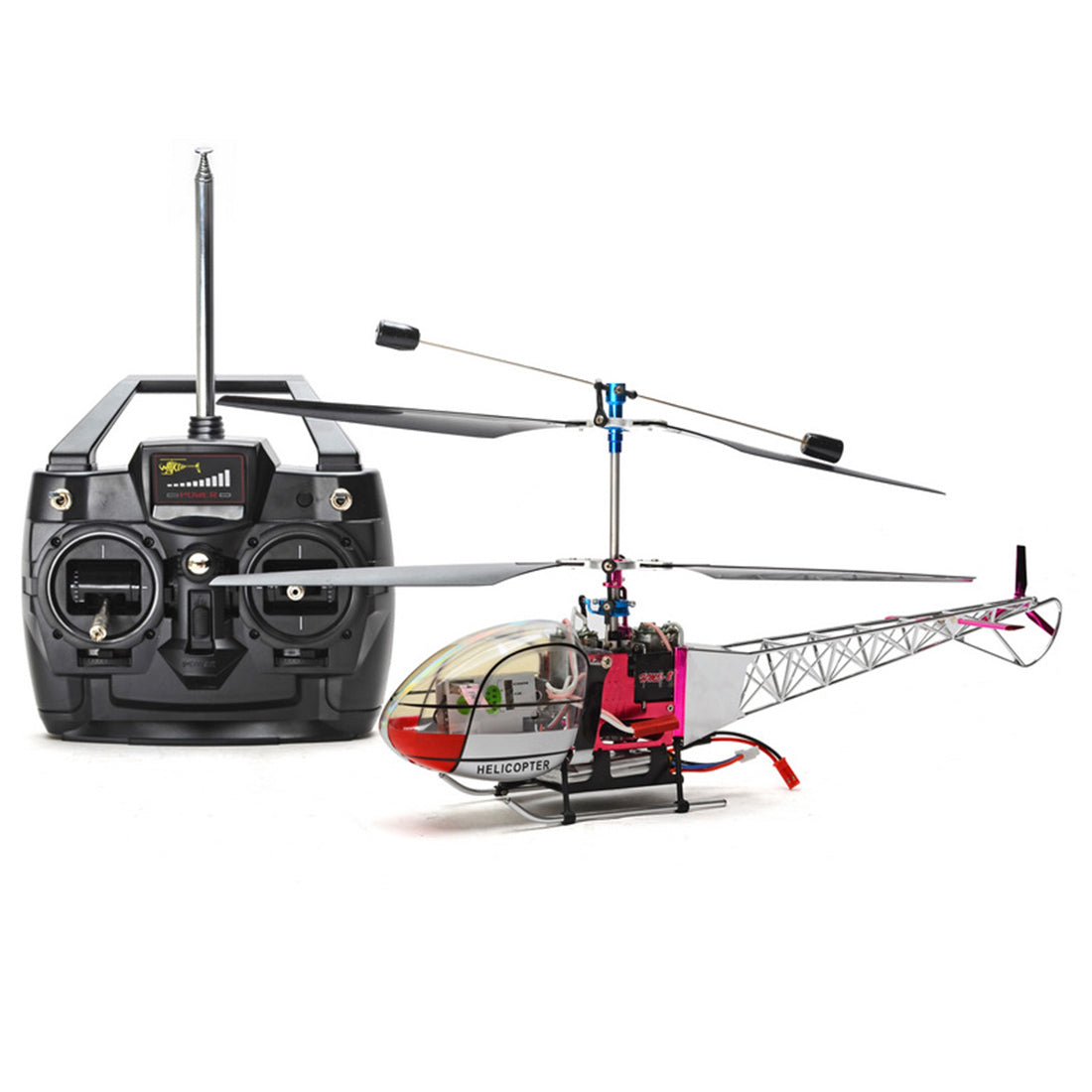 Dual Crossing Rotor Heli HM5-8 2.4G 4CH Lama RC Helicopter Model with Dual Rotor for Model ...