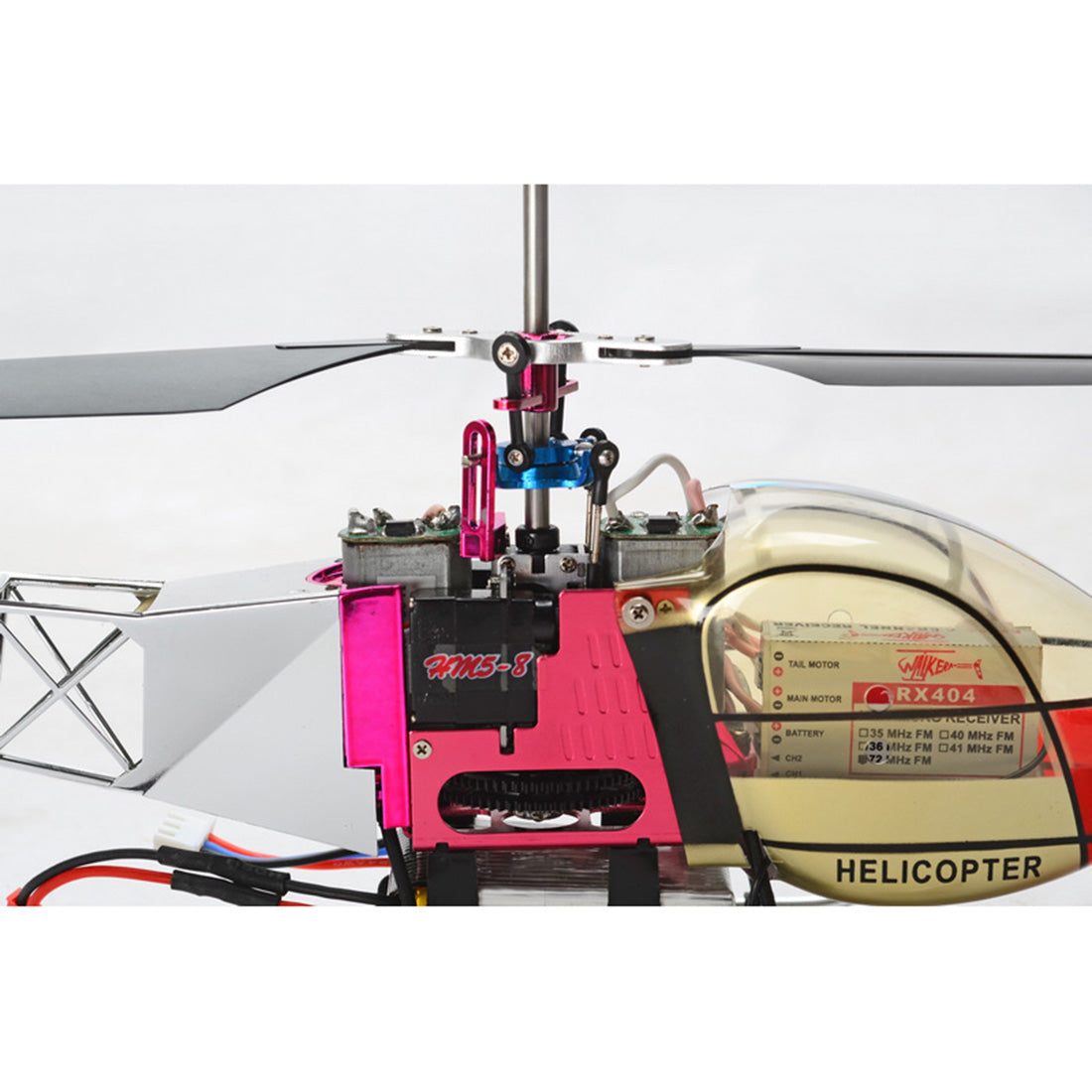 Dual Crossing Rotor Heli HM5-8 2.4G 4CH Lama RC Helicopter Model with Dual Rotor for Model ...