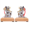 Hoglet V-Twin Engine Four-Stroke Gas Miniature Motorcycle Engine with Pedal Start H08 - stirlingkit