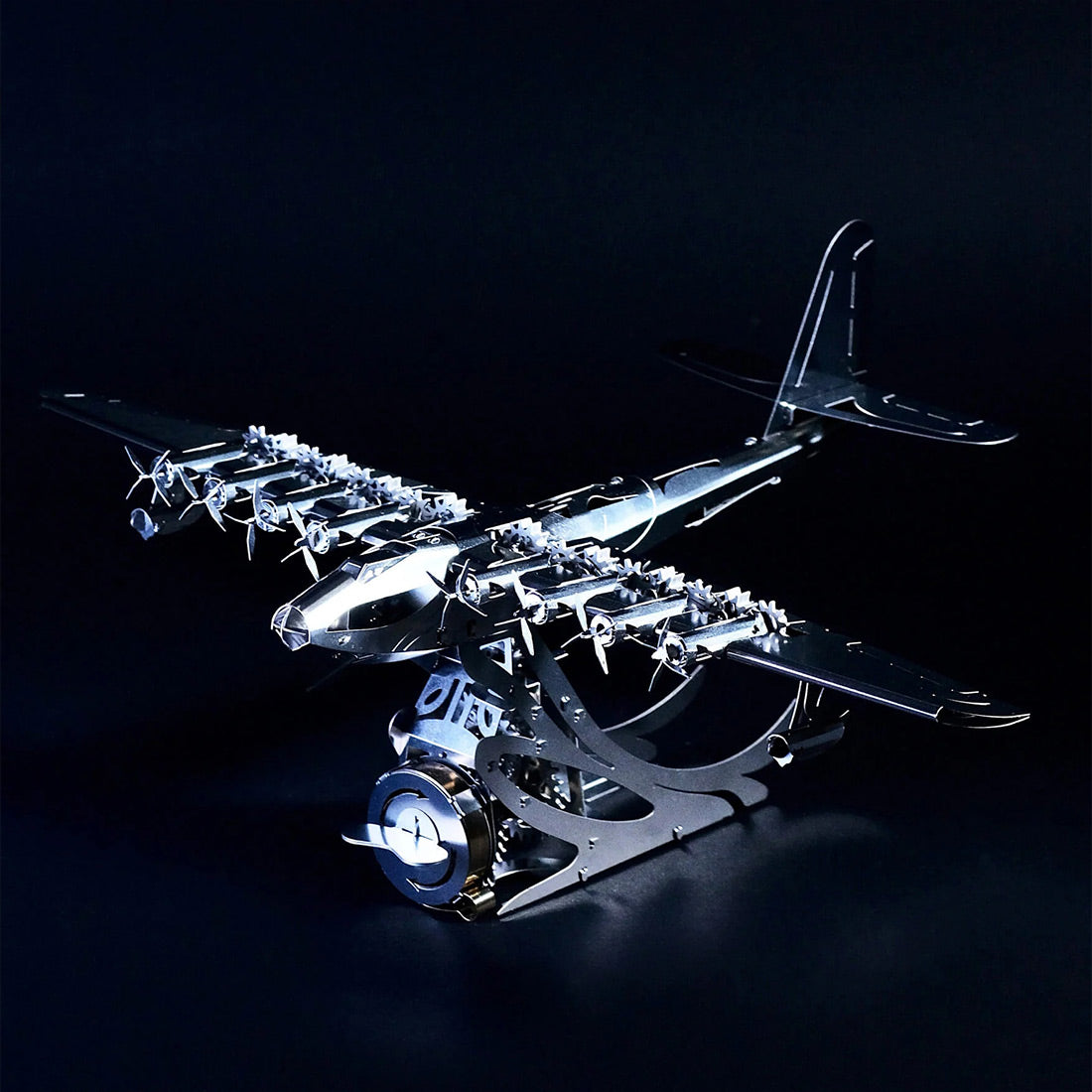Hughes H-4 3D Metal Mechanical Plane Assembly Model Building Kit for Aviation Lovers - stirlingkit
