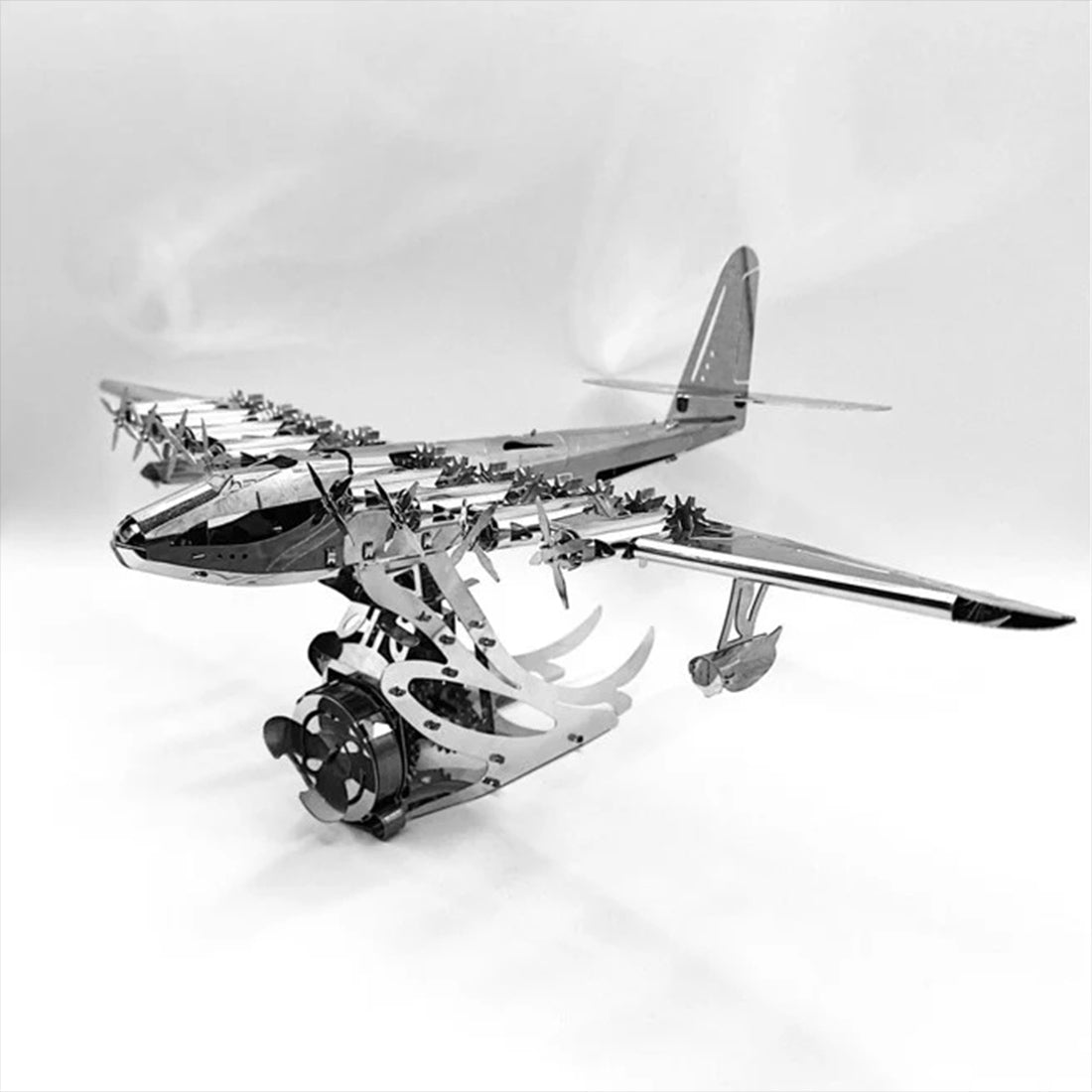 Hughes H-4 3D Metal Mechanical Plane Assembly Model Building Kit for Aviation Lovers - stirlingkit