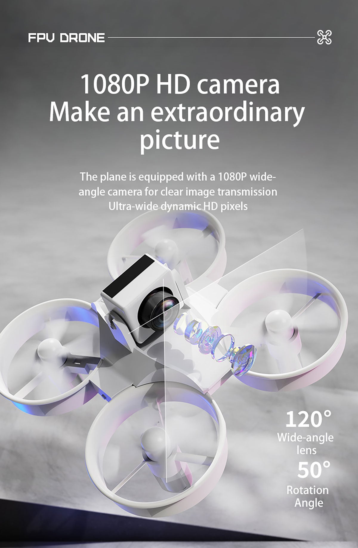 IDMDM104G Mini 2.4G RC Racing Drone with FPV Live Transmission - stirlingkit