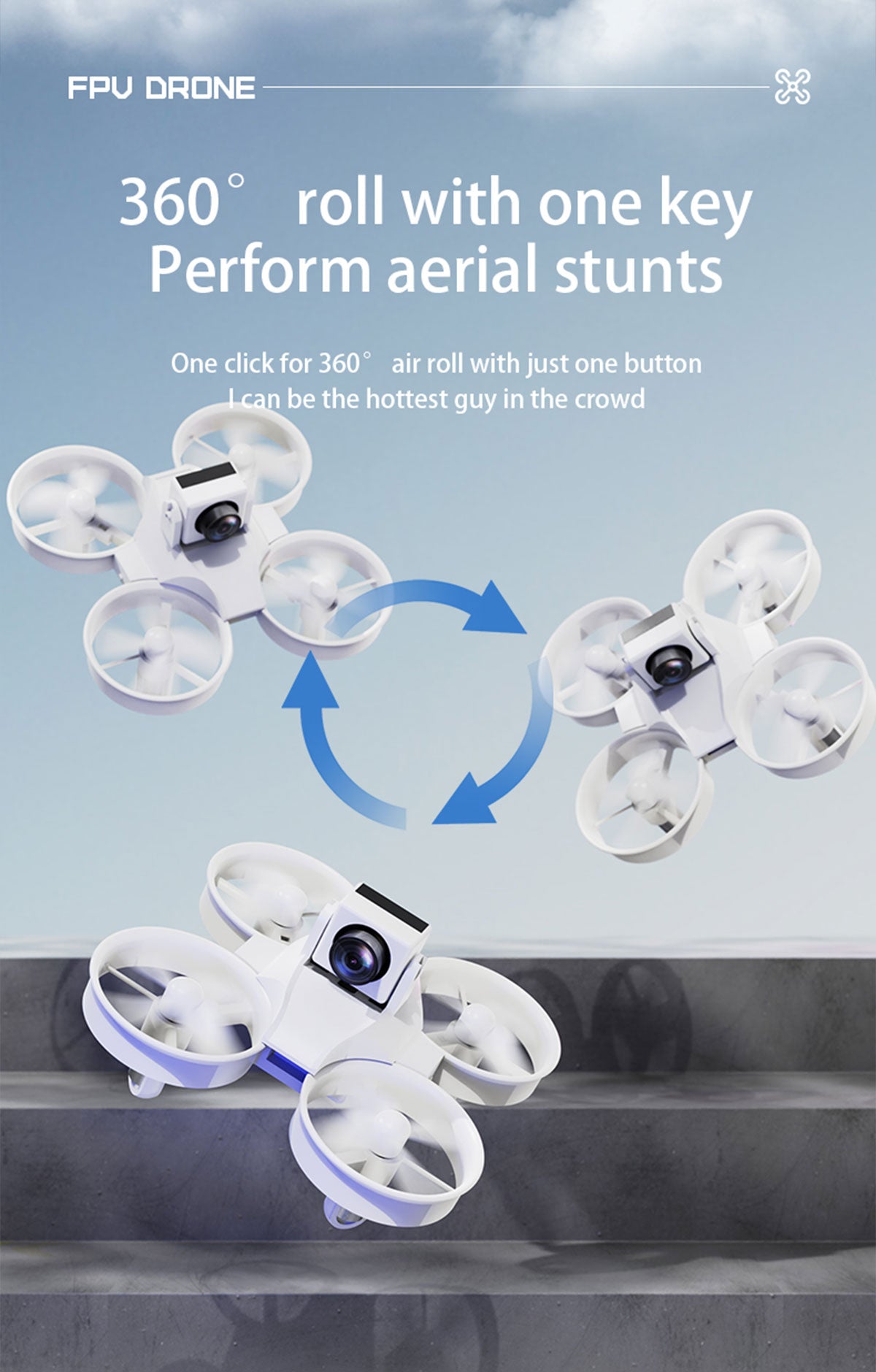 IDMDM104G Mini 2.4G RC Racing Drone with FPV Live Transmission - stirlingkit