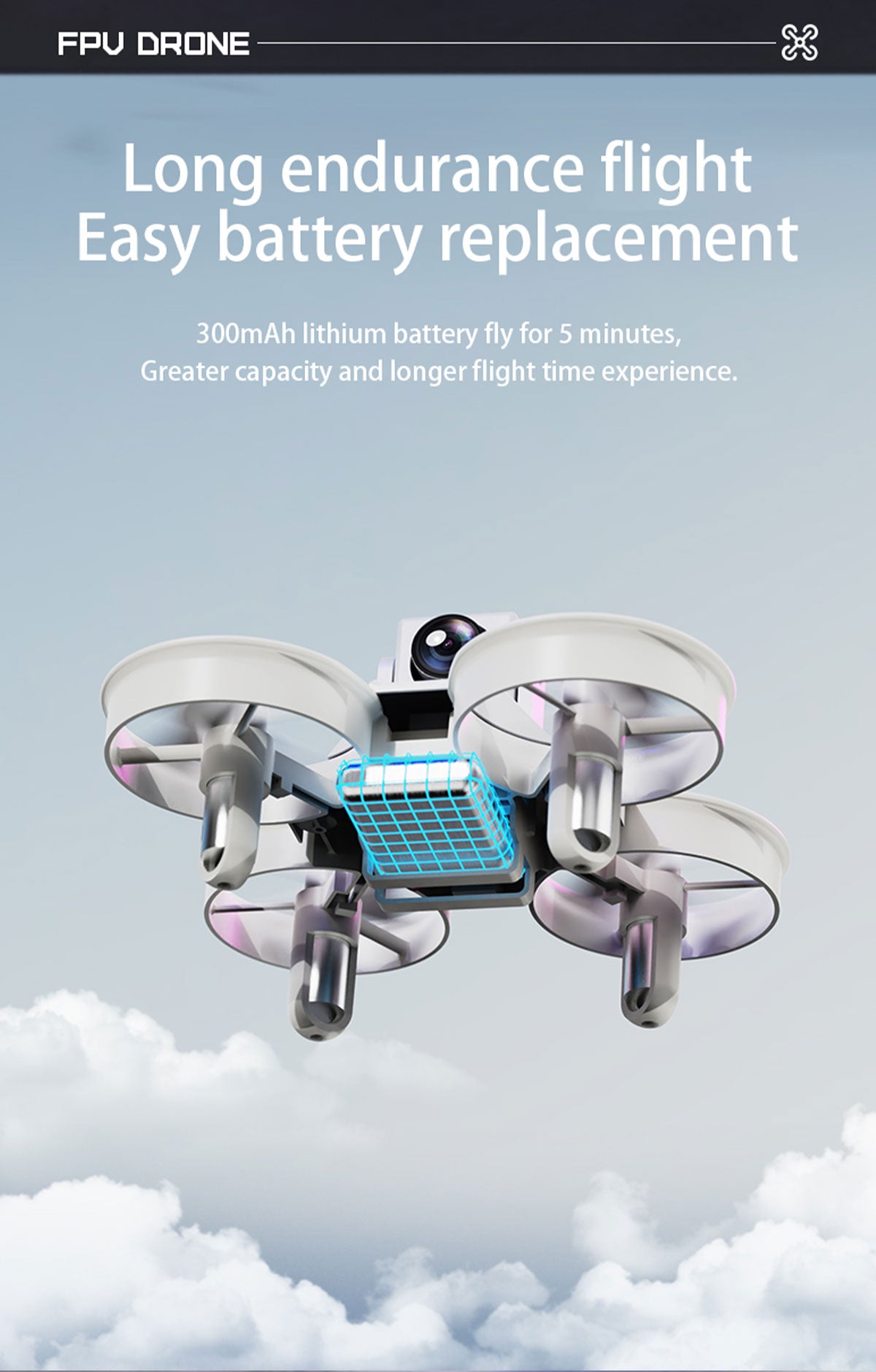 IDMDM104G Mini 2.4G RC Racing Drone with FPV Live Transmission - stirlingkit