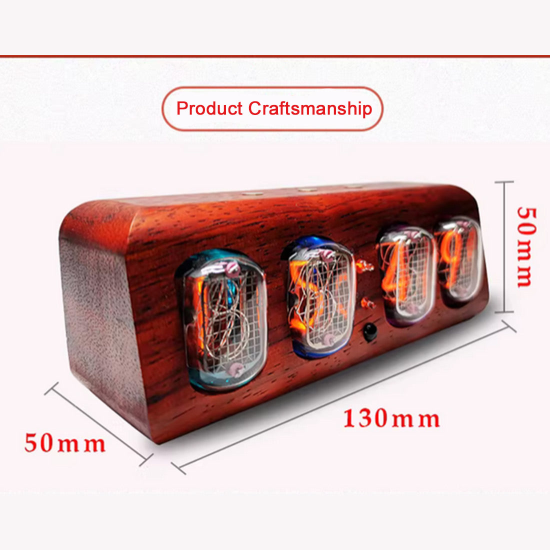 IN12 Nixie Tube Clock Minimalist Bluetooth Alarm Clock - stirlingkit