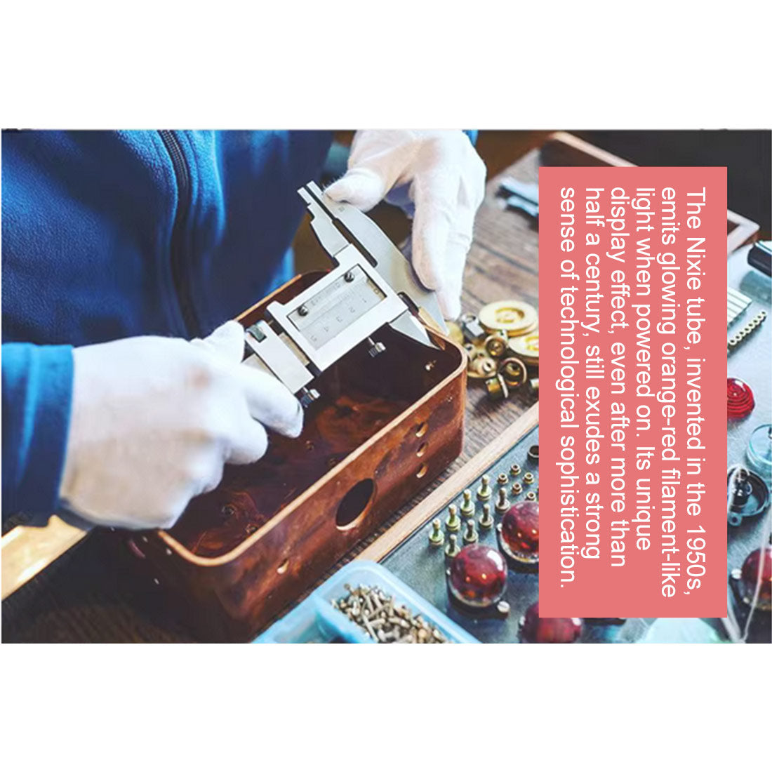 IN12 Nixie Tube Clock Minimalist Bluetooth Alarm Clock - stirlingkit