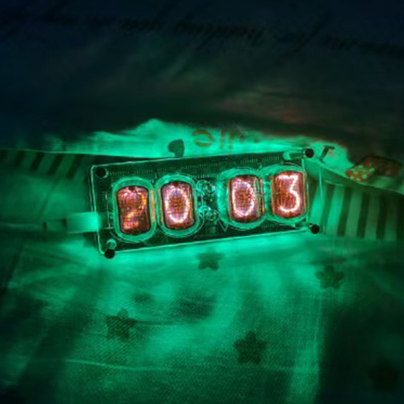 IN12 Nixie Tube Clock Soviet Cyberpunk Digital Display Watch - stirlingkit