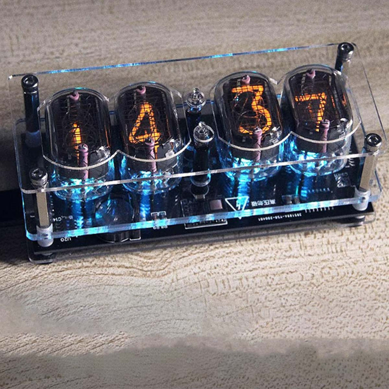 IN12 Nixie Tube Clock Soviet Cyberpunk Digital Display Watch - stirlingkit