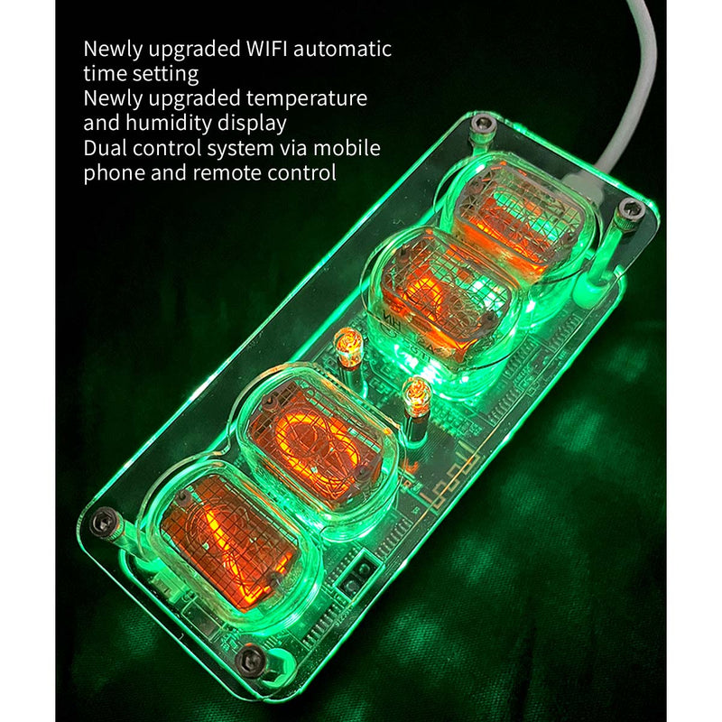 IN12 Nixie Tube Clock Soviet Cyberpunk Digital Display Watch - stirlingkit