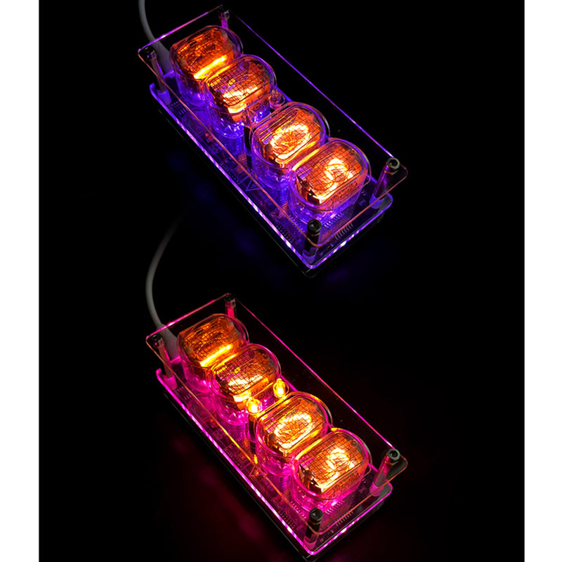 IN12 Nixie Tube Clock Soviet Cyberpunk Digital Display Watch - stirlingkit