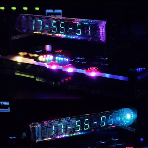 IV18 Vacuum Fluorescent Tube Clock Cyberpunk NIXIE Tube Dislay Watch - stirlingkit