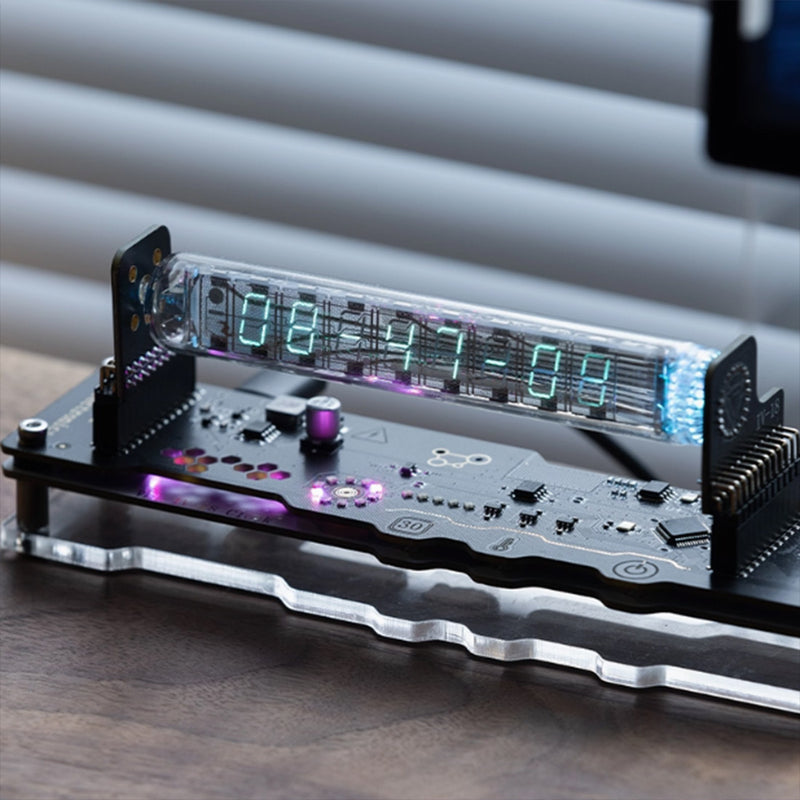 IV18 Vacuum Fluorescent Tube Clock Cyberpunk NIXIE Tube Dislay Watch - stirlingkit