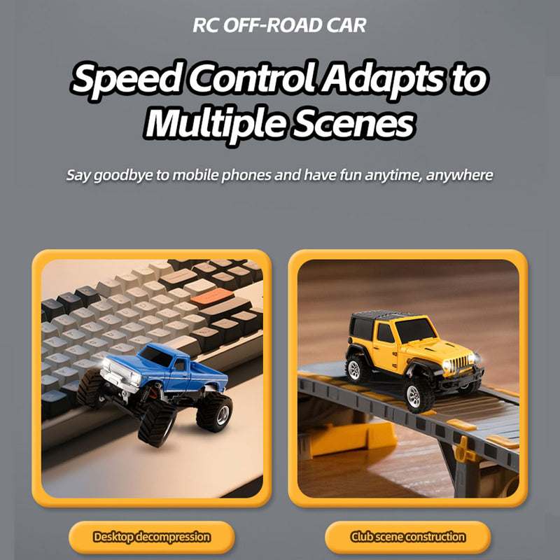 JIABAILE 3601 Mini 4WD RC Rock Crawler Full Proportional Realistic MICRO RC Offroad Car - stirlingkit