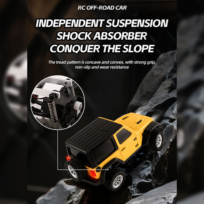 JIABAILE 3601 Mini 4WD RC Rock Crawler Full Proportional Realistic MICRO RC Offroad Car - stirlingkit