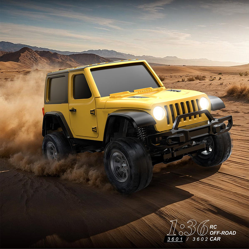 JIABAILE 3601 Mini 4WD RC Rock Crawler Full Proportional Realistic MICRO RC Offroad Car - stirlingkit