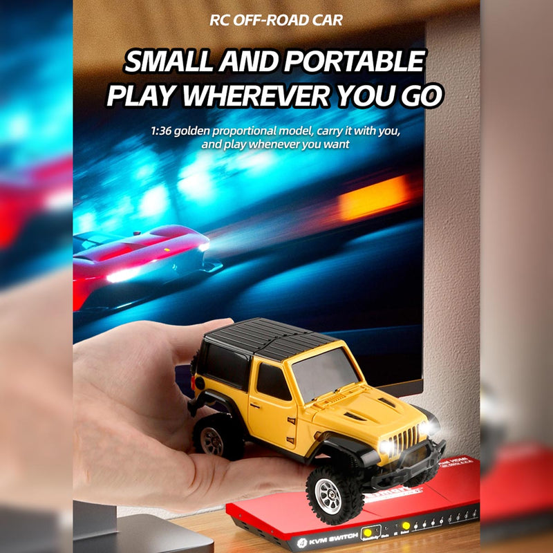 JIABAILE 3601 Mini 4WD RC Rock Crawler Full Proportional Realistic ...
