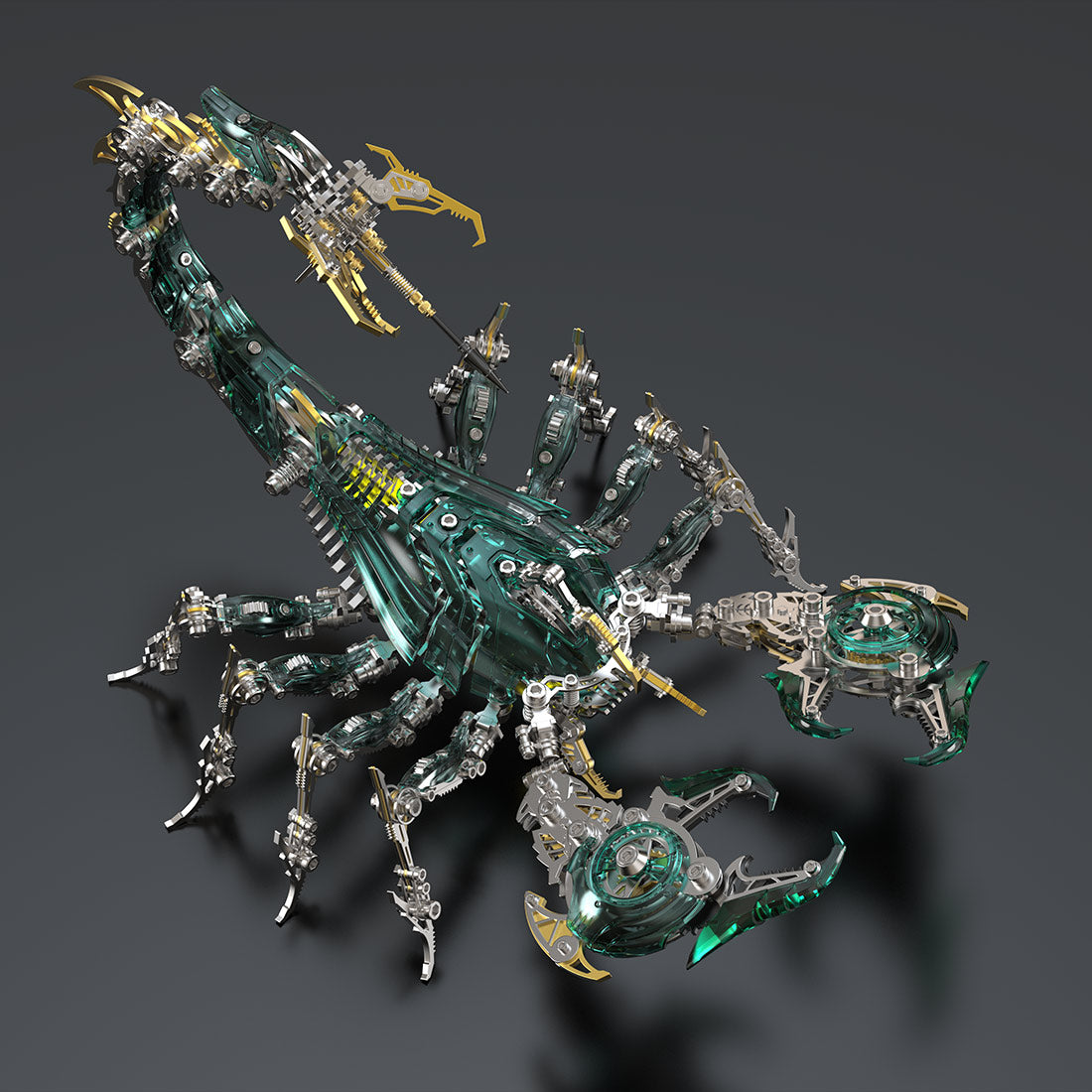 Large Mechanical 3D Metal War Scorpion Model Kit for Adults 1073PCS - stirlingkit