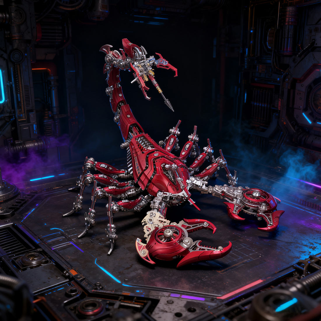 Large Mechanical 3D Metal War Scorpion Model Kit for Adults 1073PCS - stirlingkit