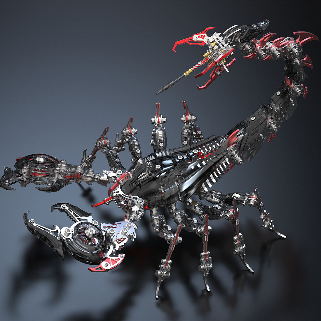 Large Mechanical 3D Metal War Scorpion Model Kit for Adults 1073PCS - stirlingkit