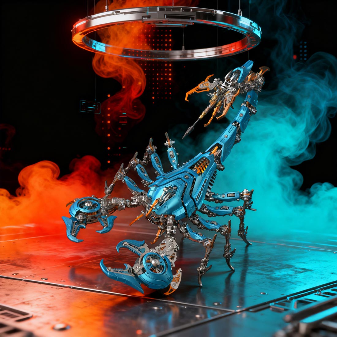 Large Mechanical 3D Metal War Scorpion Model Kit for Adults 1073PCS - stirlingkit