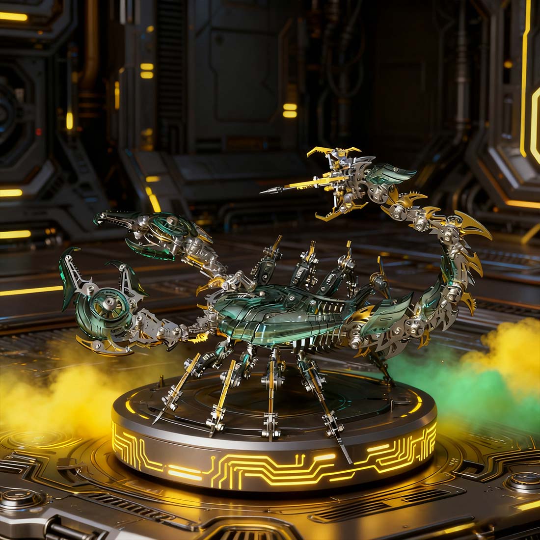 Large Mechanical 3D Metal War Scorpion Model Kit for Adults 1073PCS - stirlingkit