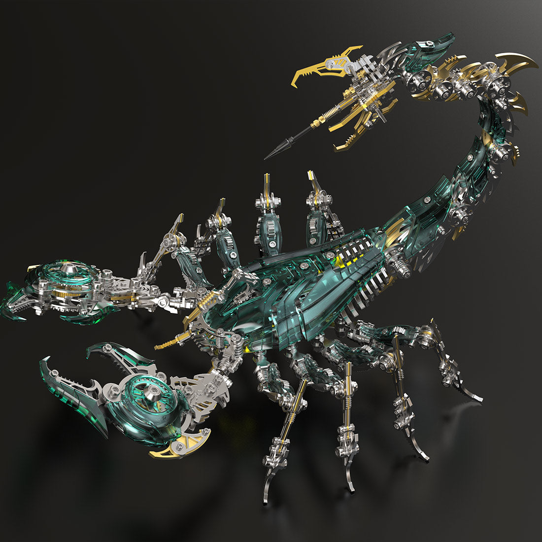Large Mechanical 3D Metal War Scorpion Model Kit for Adults 1073PCS - stirlingkit