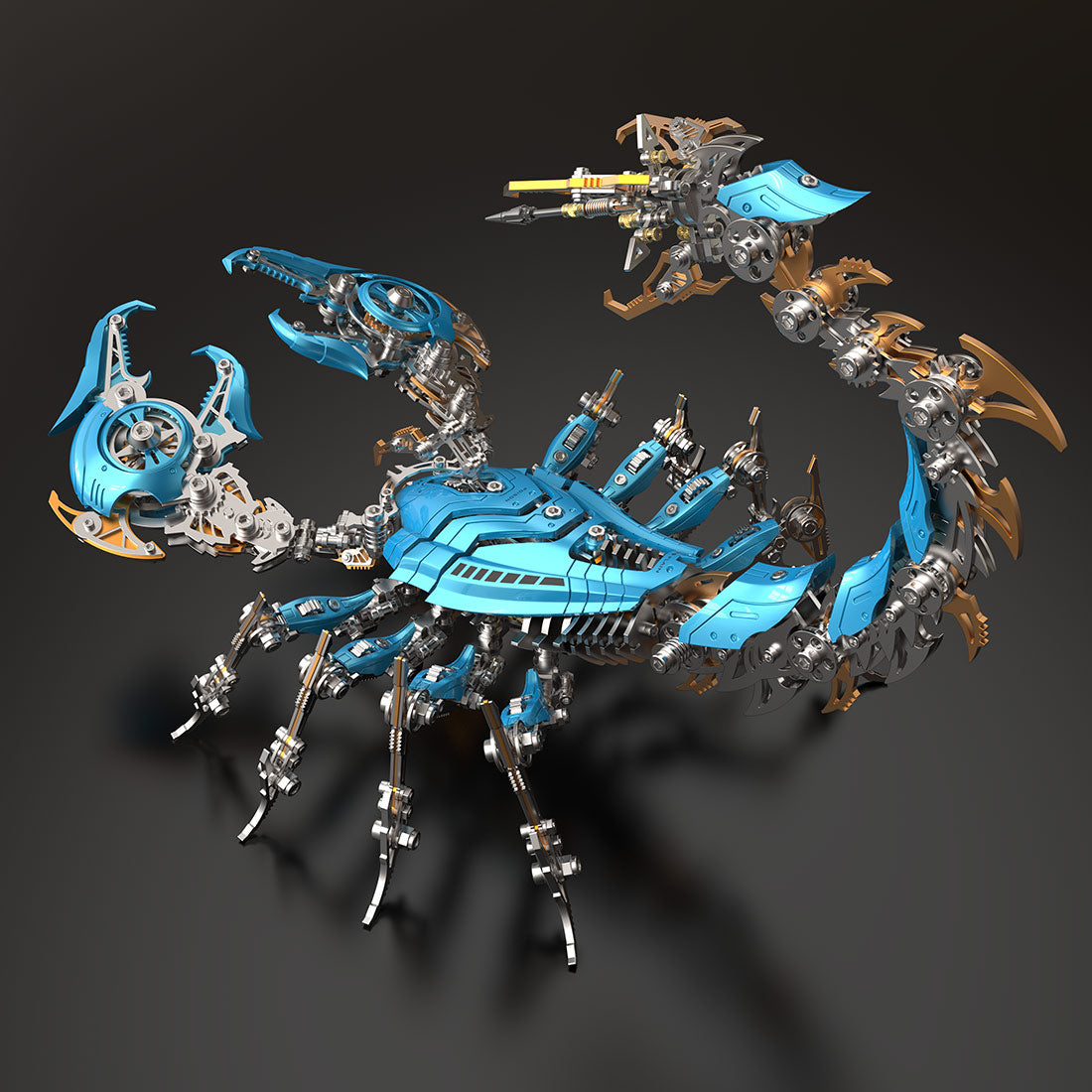 Large Mechanical 3D Metal War Scorpion Model Kit for Adults 1073PCS - stirlingkit