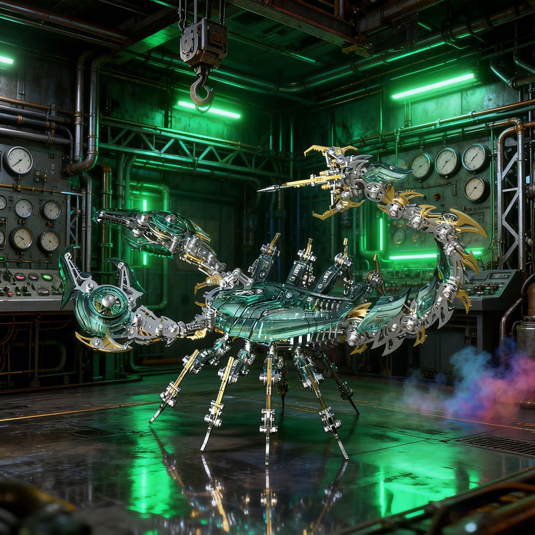 Large Mechanical 3D Metal War Scorpion Model Kit for Adults 1073PCS - stirlingkit