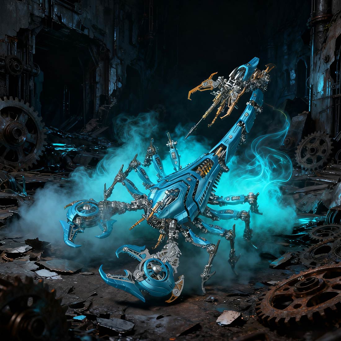 Large Mechanical 3D Metal War Scorpion Model Kit for Adults 1073PCS - stirlingkit