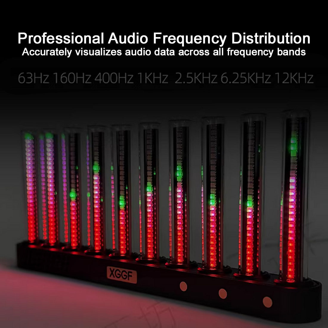 LED Spectrum Analyzer Music Light Gaming Room Desk Toy - stirlingkit