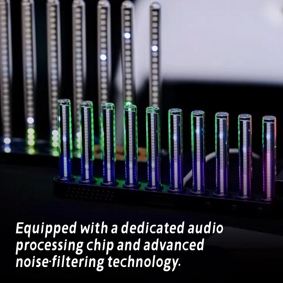 LED Spectrum Analyzer Music Light Gaming Room Desk Toy - stirlingkit