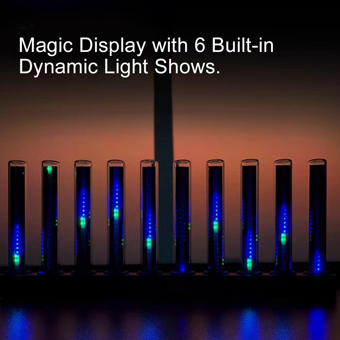 LED Spectrum Analyzer Music Light Gaming Room Desk Toy - stirlingkit