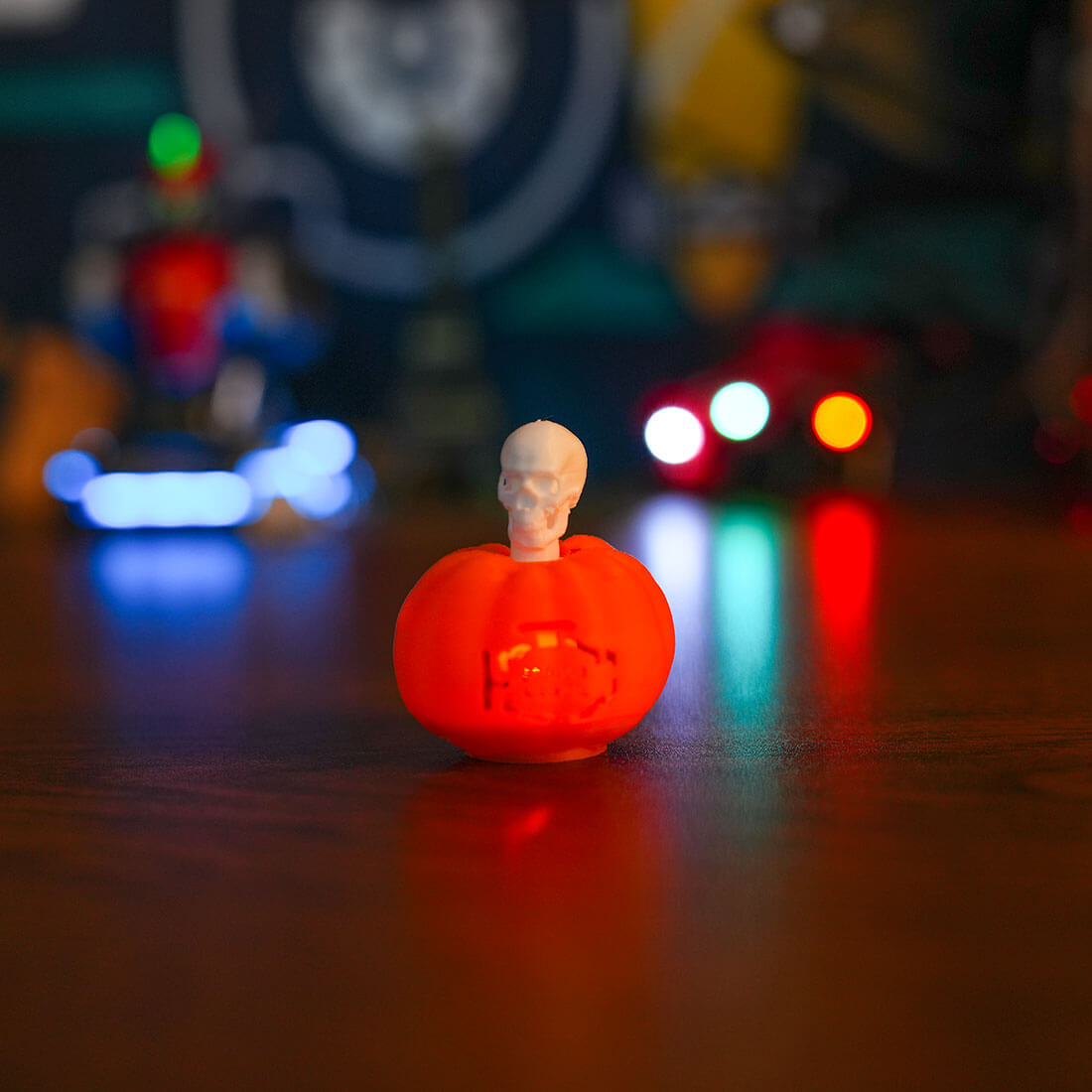 Luminous Skull Pumpkin Engine Check Halloween Gadget Gift for Car Lovers - stirlingkit