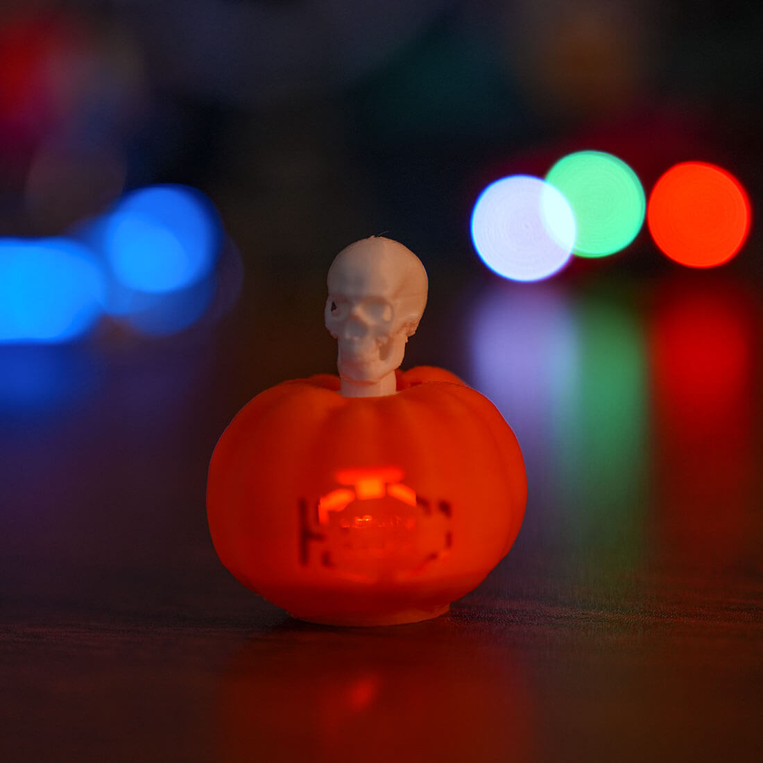 Luminous Skull Pumpkin Engine Check Halloween Gadget Gift for Car Lovers