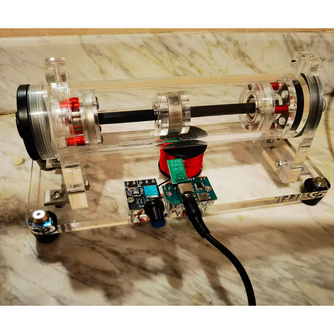 Magnetic Levitation Vacuum Brushless Motor 50,000 RPM STEM Physics Demonstrator - stirlingkit