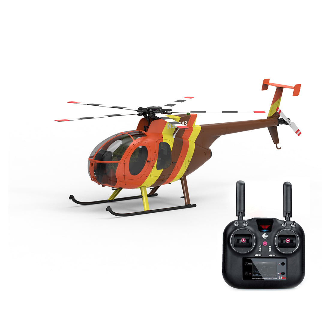 YU XIANG F118S MD500 MH-6 Round-Nose Little Bird Scale RC Helicopter FPV Set 250 Class