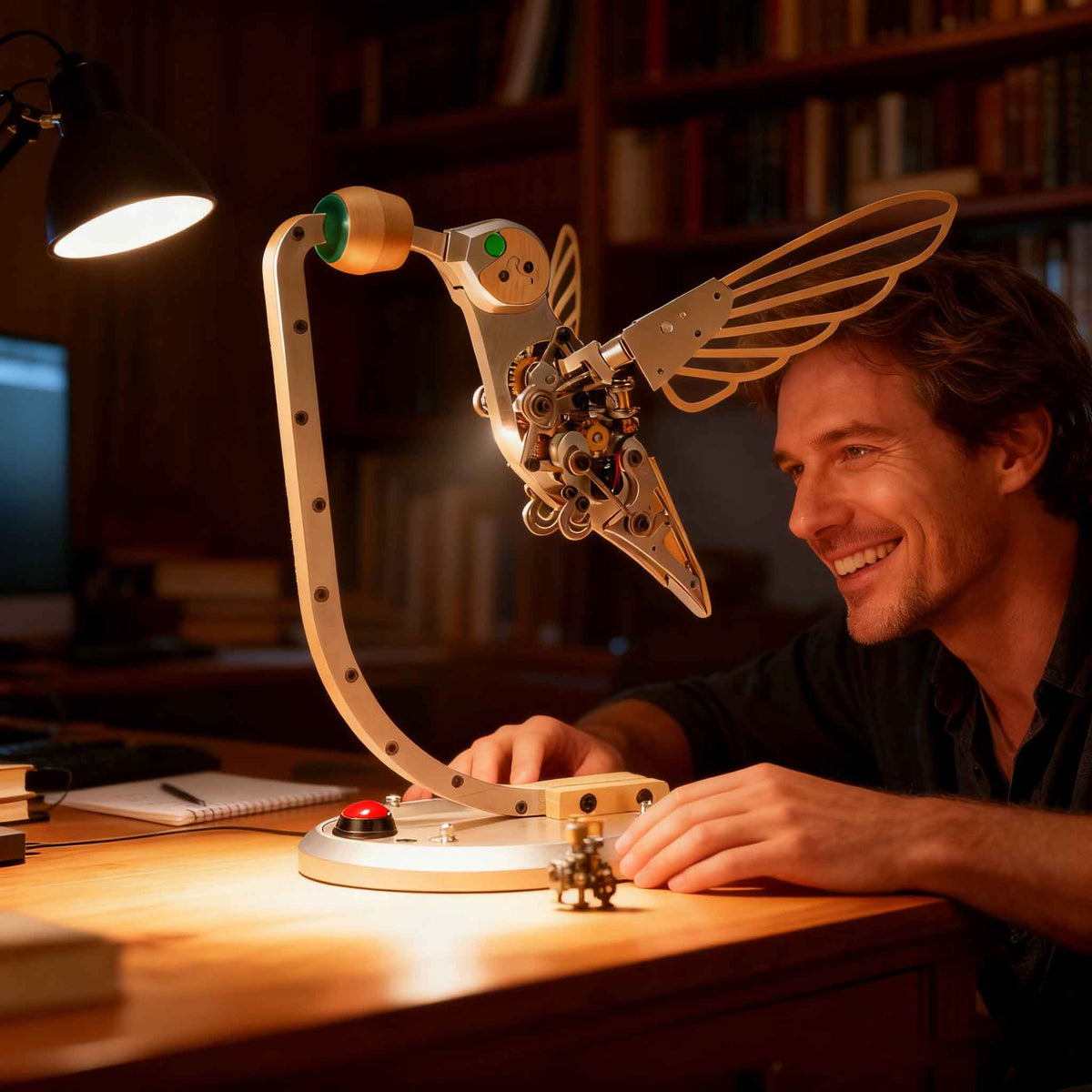 Mechanical Hummingbird 3D Metal Model Building Kits for Adults High-end Gifts - stirlingkit