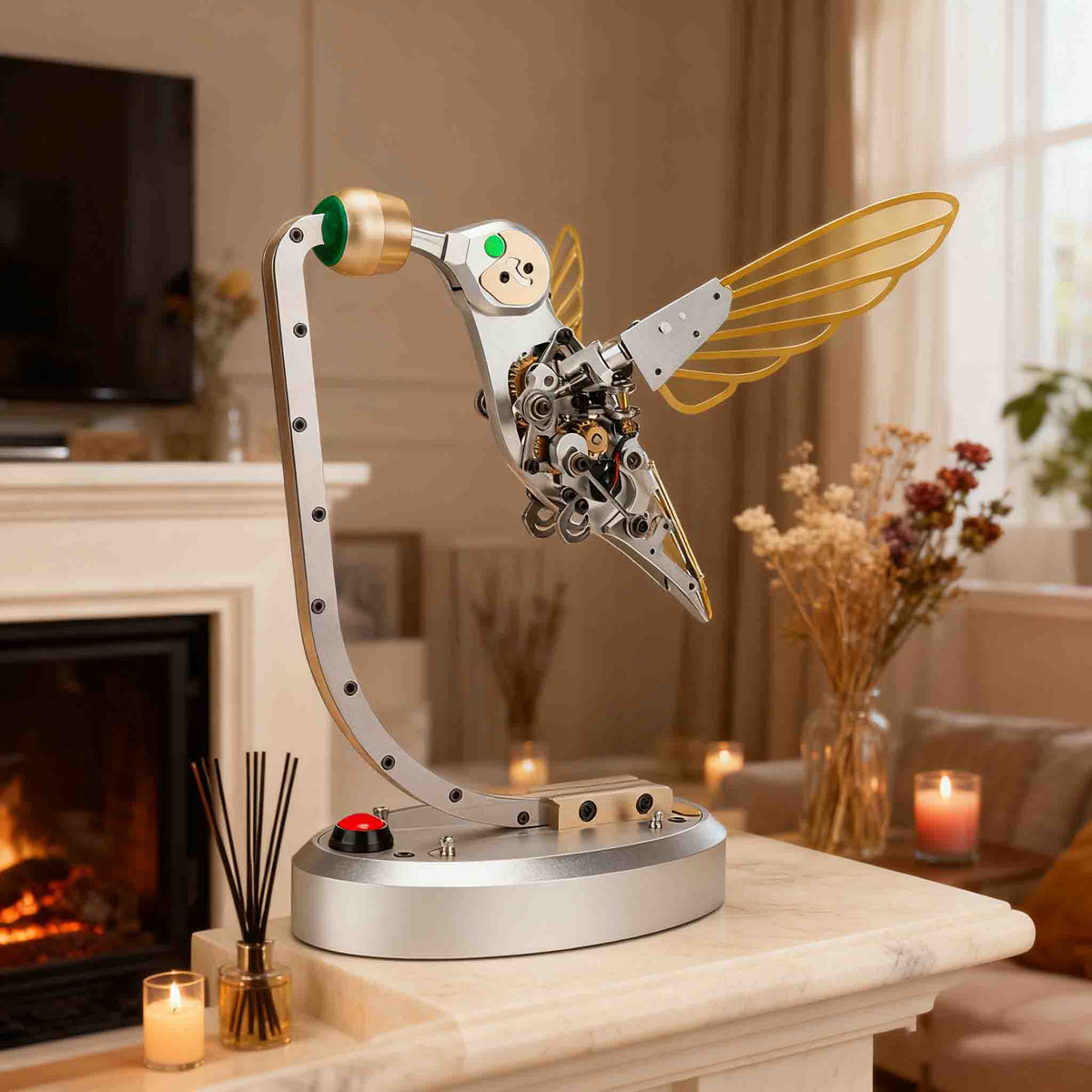 Mechanical Hummingbird 3D Metal Model Building Kits for Adults High-end Gifts - stirlingkit
