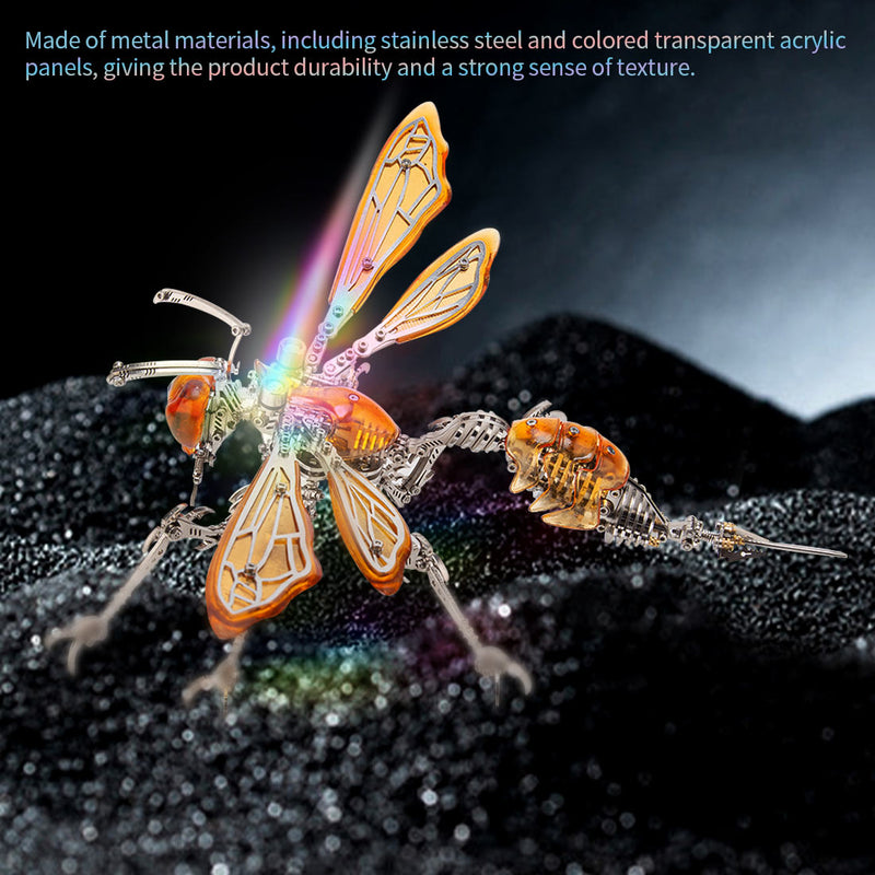 Mechanical Insects Combo: Wasp and Ant Metal Puzzle Kits - stirlingkit