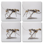 Mechanical Kinetic Running Leopard 3D Metal Model DIY Kit 398PCS