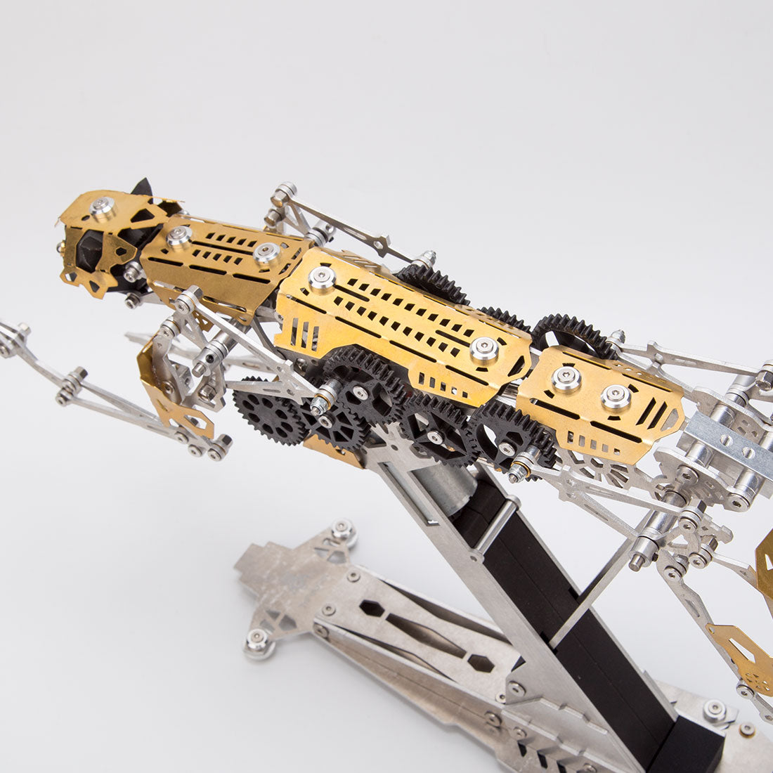 Mechanical Kinetic Running Leopard 3D Metal Model DIY Kit 398PCS
