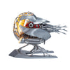 Mechanical Nautilus 3D Metal Model Building Kits with LED Light for Home Decor - stirlingkit