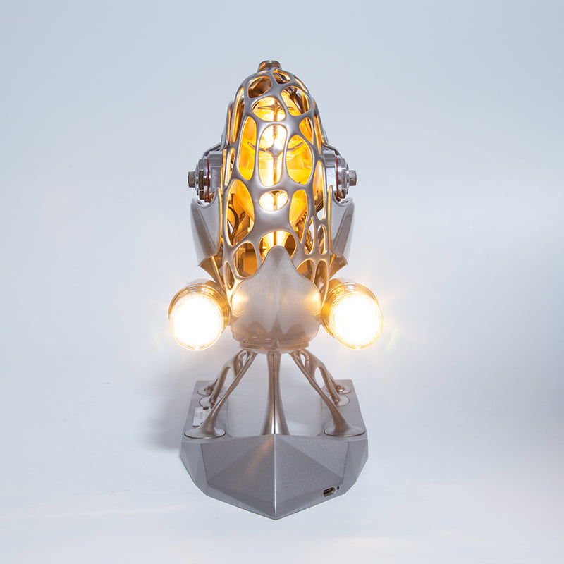 Mechanical Nautilus 3D Metal Model Building Kits with LED Light for Home Decor - stirlingkit